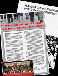 Erklärung von Altsasu und Strategiediskussion - Titelblätter der Dokumente
