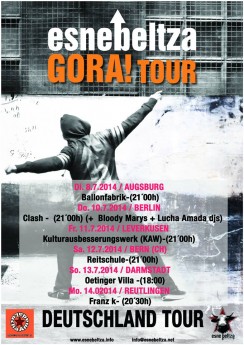 Plakat der Esne Beltza Deutschland-Tour