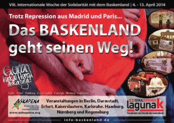 VIII. Woche der Solidarität mit dem Baskenland - Ankündigung Web