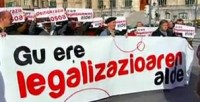 Protest für Legalisierung der abertzalen Linken Protest für Legalisierung der abertzalen Linken