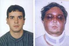 Unai Romano vor und nach seiner Verhaftung 2004 Unai Romano vor und nach seiner Verhaftung 2004