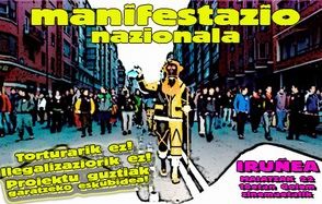 Aufruf zur demonstration Irunea 22 Mai 2010