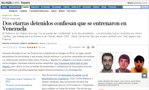 Artikel in El País